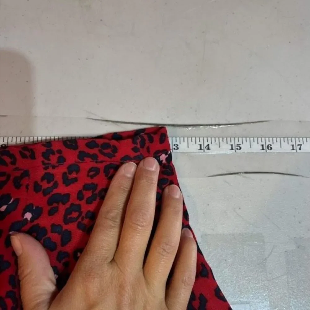Lovers + Friends Women's Sahara Cheetah Lined Lena Mini Skirt‎ Red Black Size XS - Picture 9 of 9